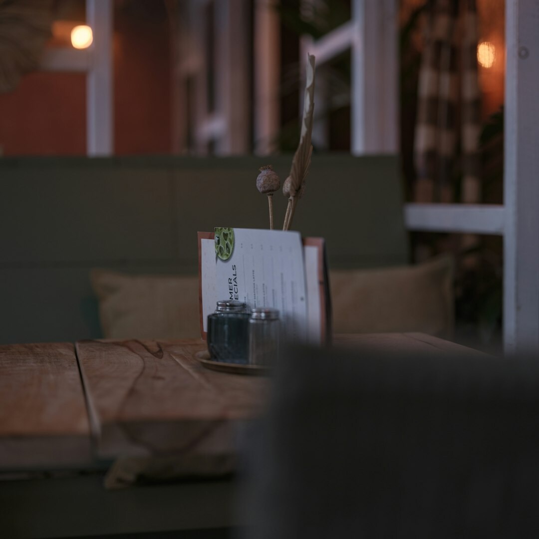 Interview microphone on a table