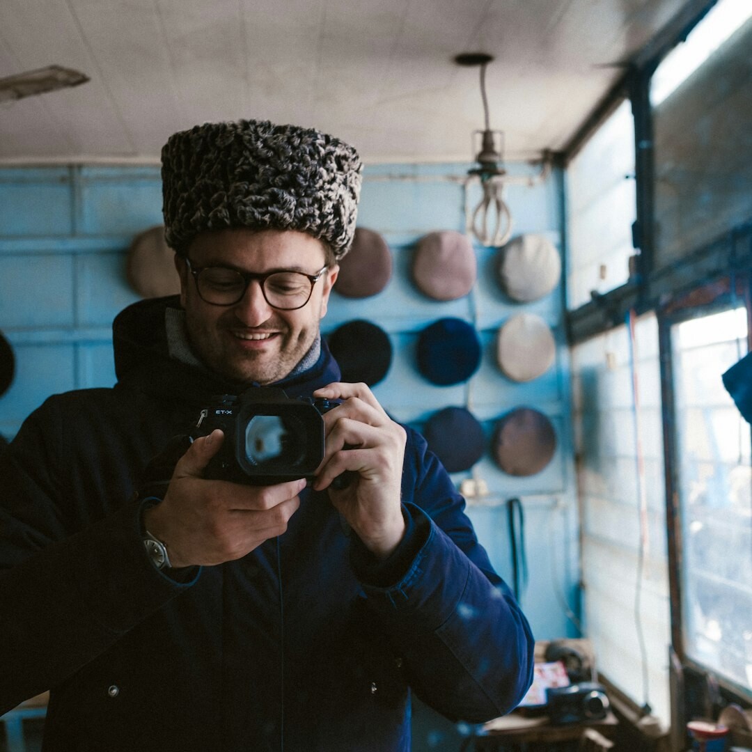 Portrait of a man founder and photographer