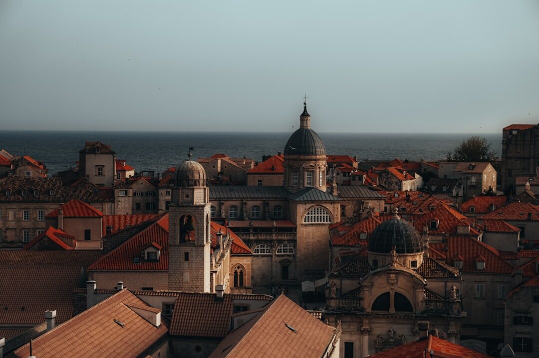 Adriatic coastal town rooftops